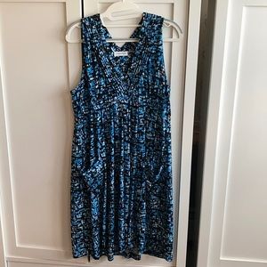 Calvin Klein Black and Blue Dress